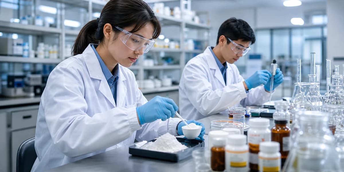 Quality control laboratory supporting supplement development discussions