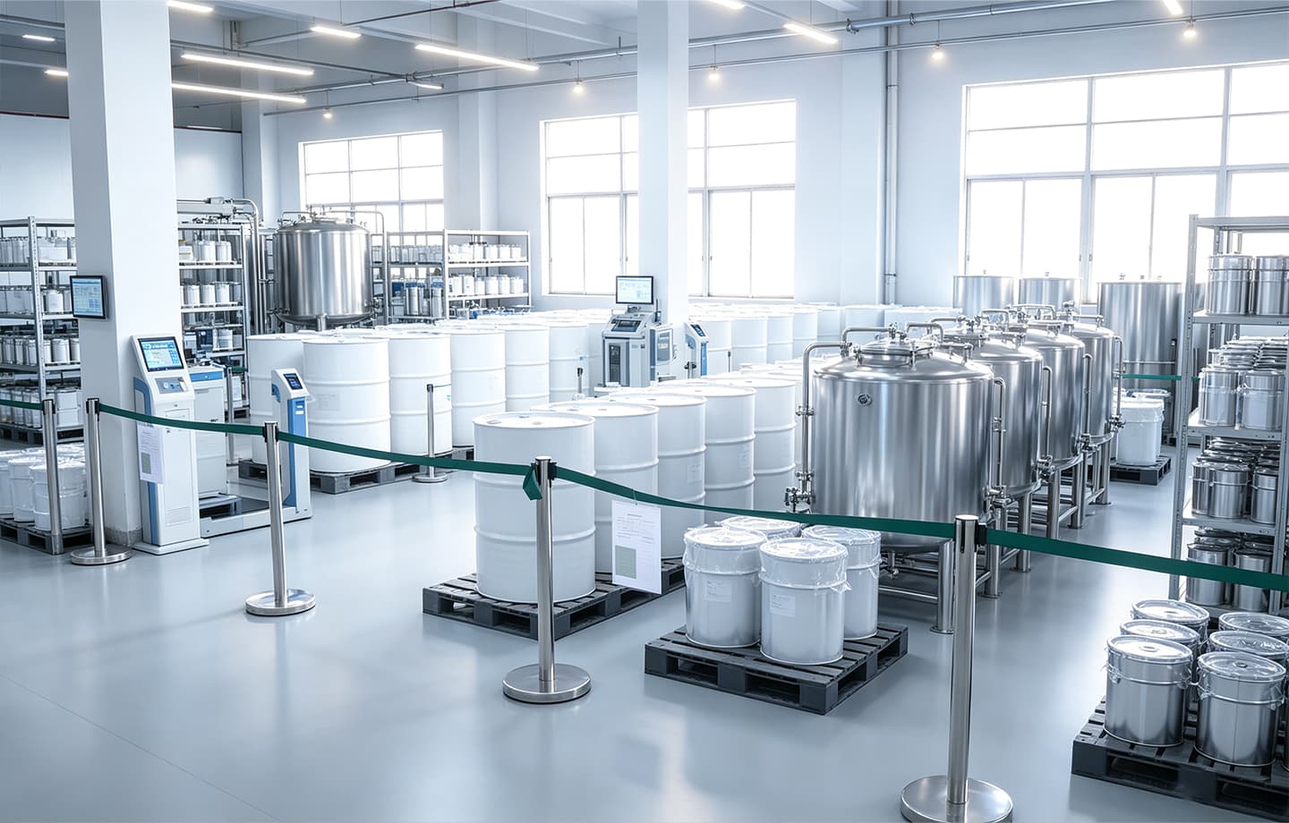 Ingredient preparation area supporting supplement production