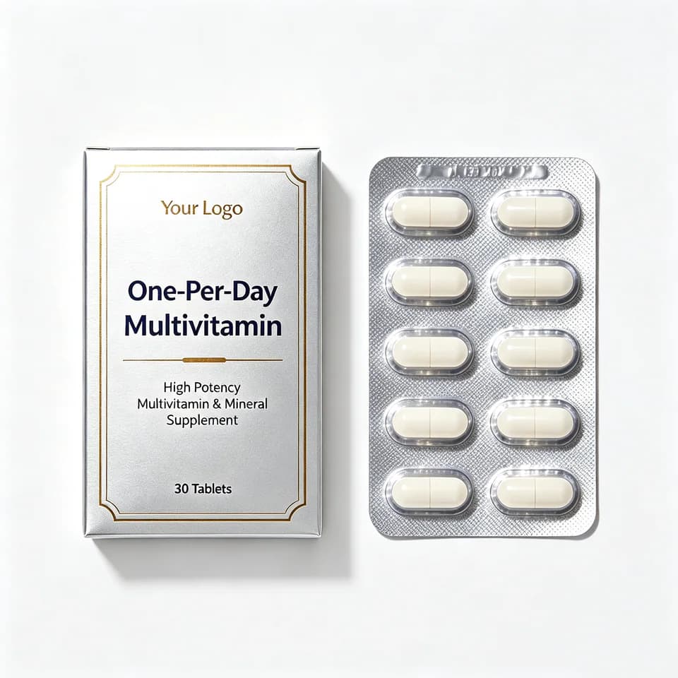 Blister & Carton option for private label supplement projects