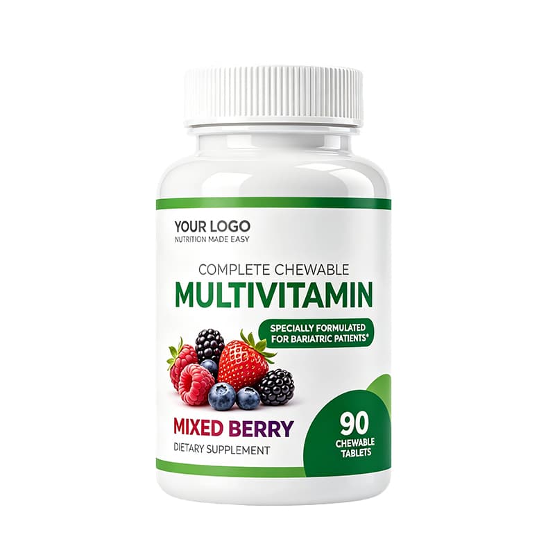Chewable Vitamin Tablets supplement product presentation