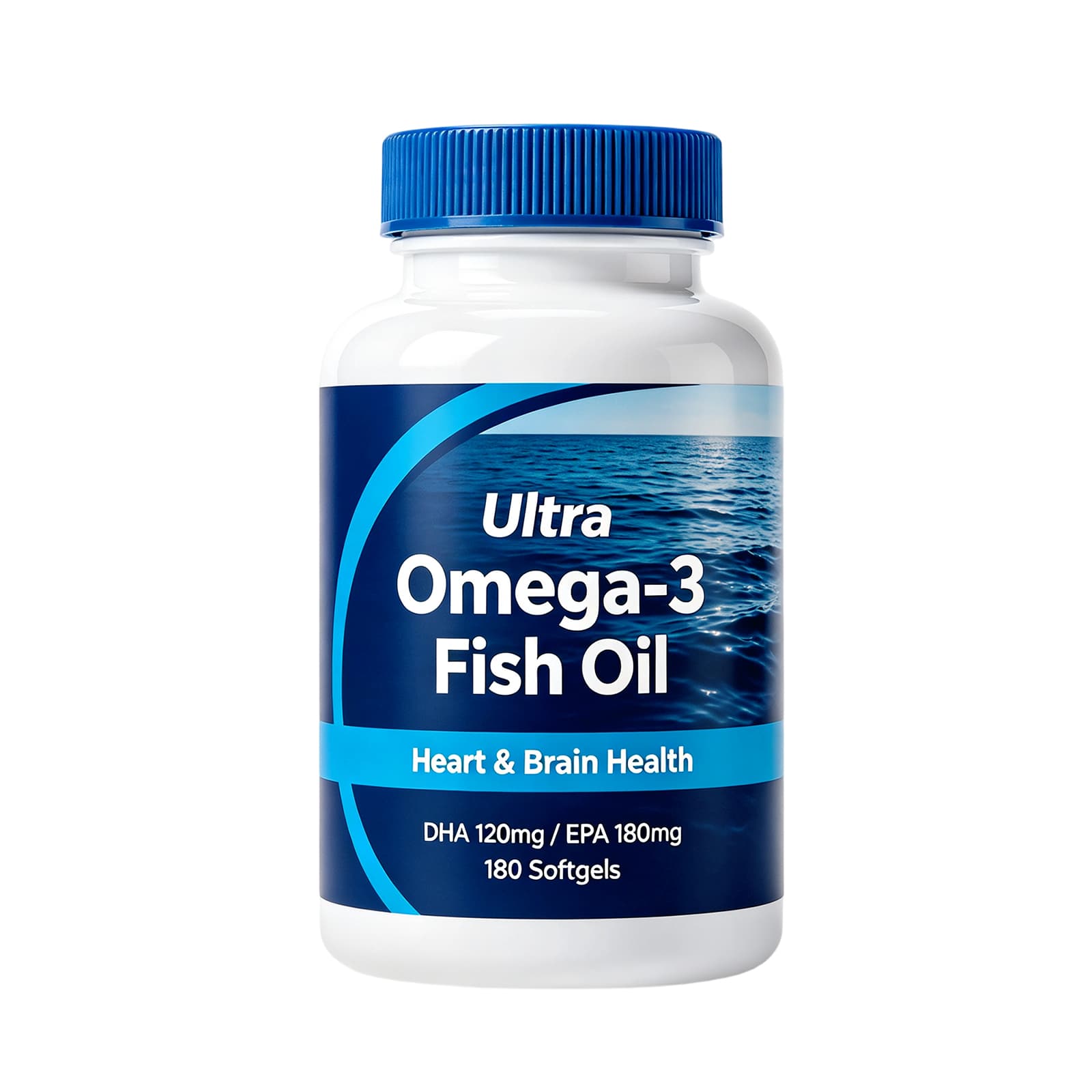 Fish Oil Softgels supplement product presentation
