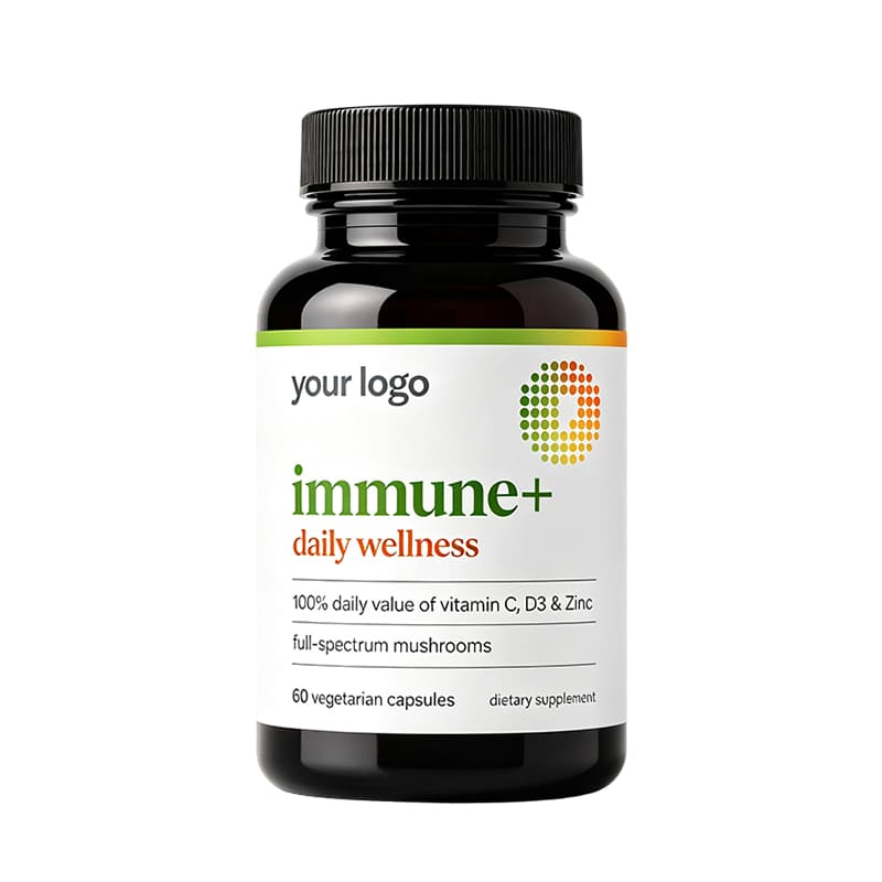 Immune Wellness Supplements private label product presentation