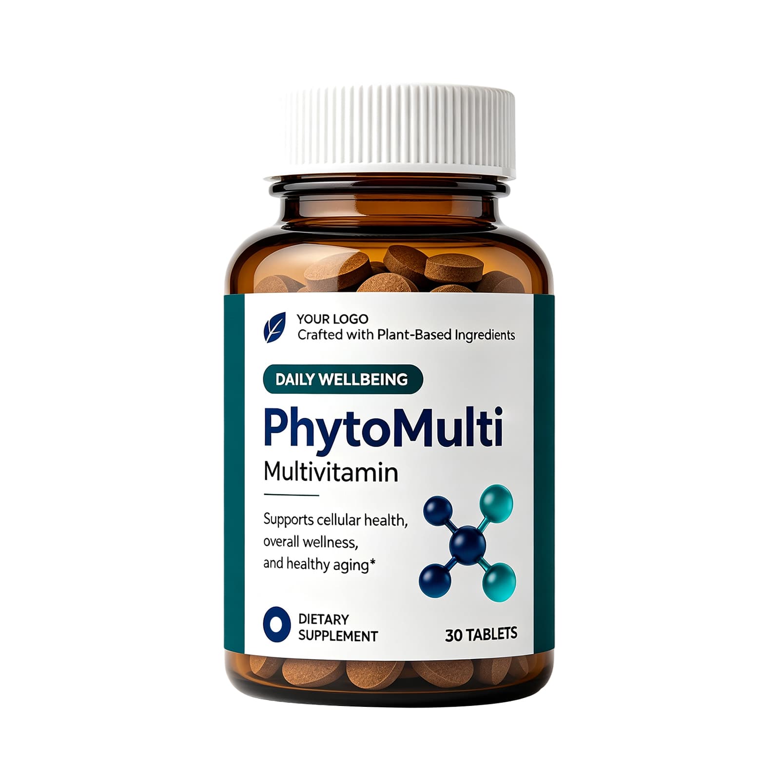 Multivitamin Tablets supplement product presentation