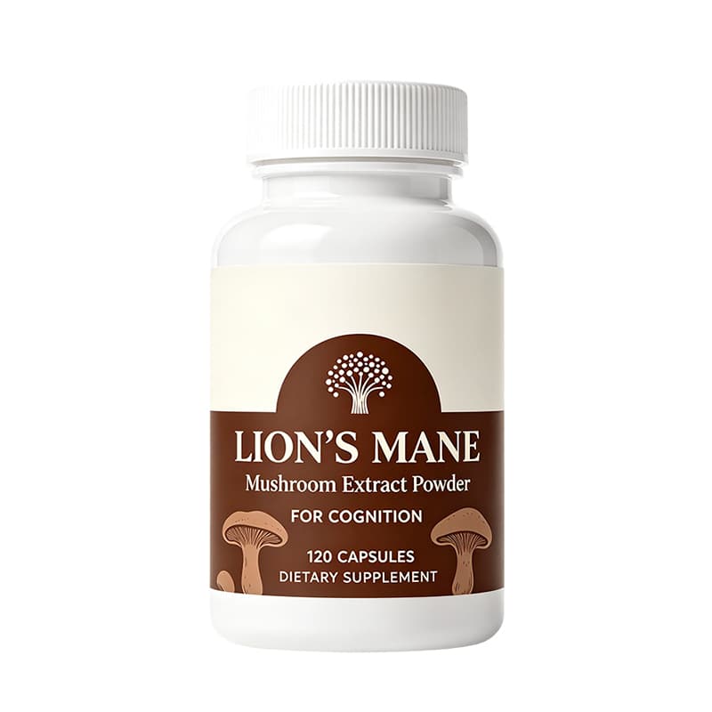 Mushroom Extract Capsules private label product presentation