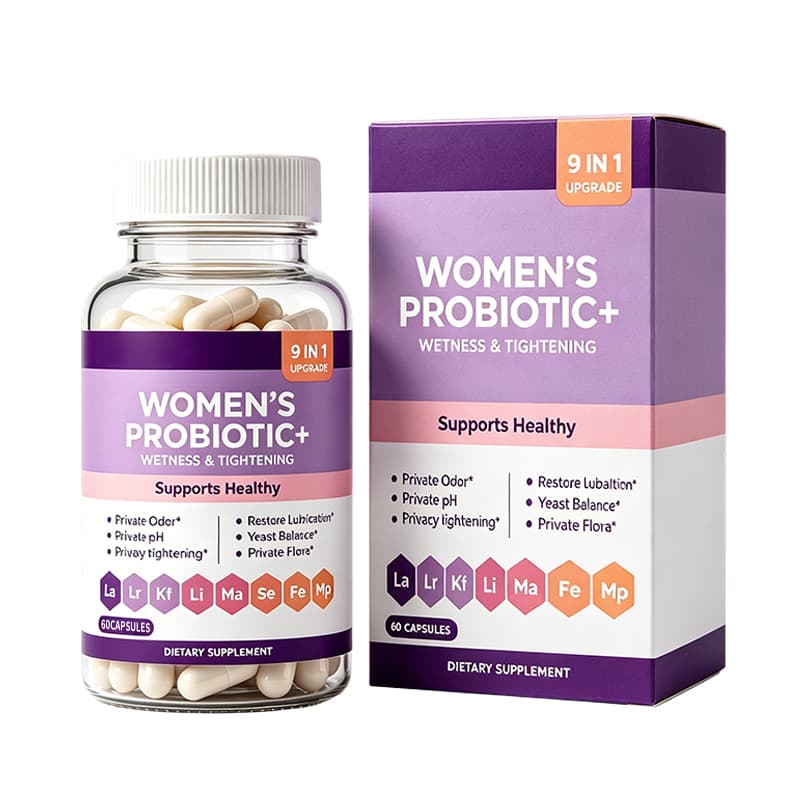 Probiotic Capsules supplement product presentation