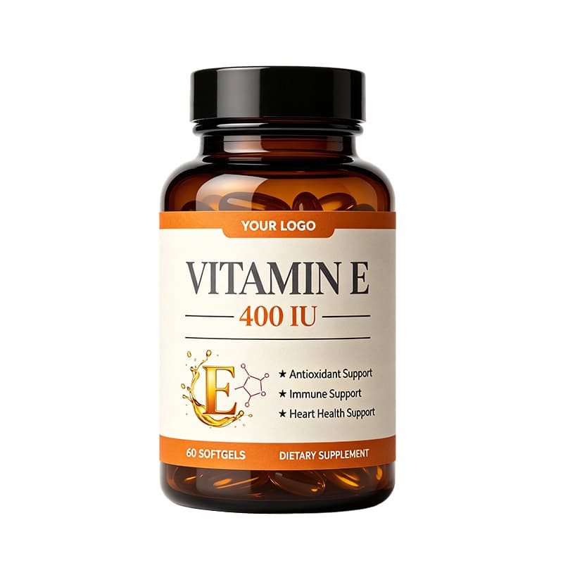 Vitamin E Softgels supplement product presentation