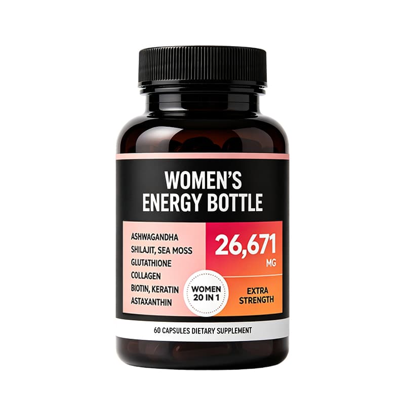 Women's Health Supplements supplement product presentation