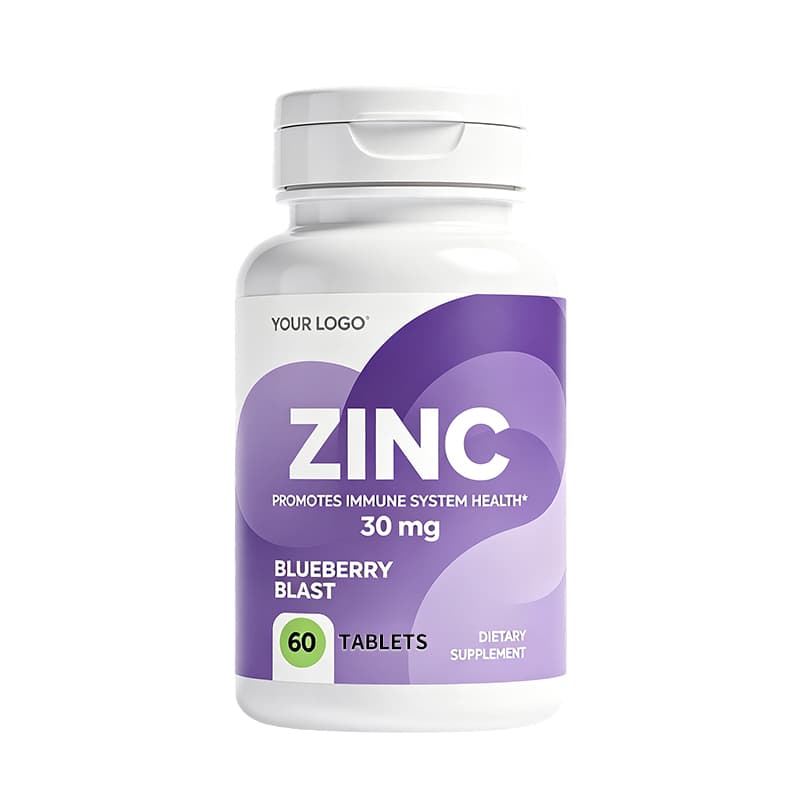 Zinc Tablets private label product presentation