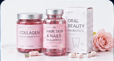 Collagen and oral beauty supplement products for beauty-from-within project directions