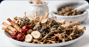 Traditional botanical ingredients representing herbal and traditional formula product directions